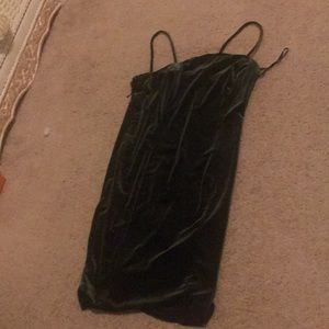 It is a green dress that you can wear for winter